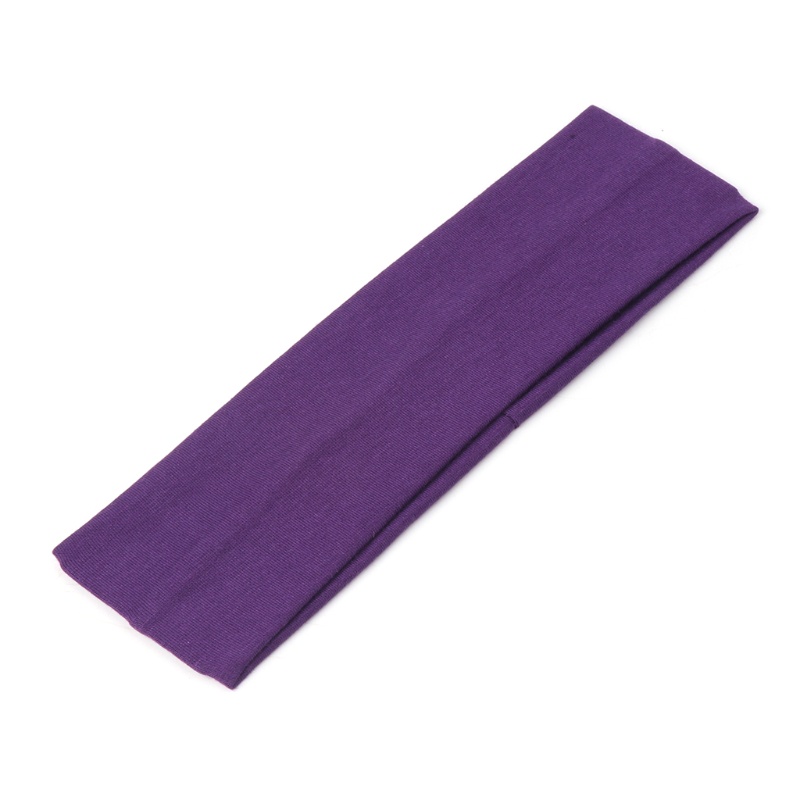 Băng Đô Thể Thao Bằng Cotton Pha Co Giãn Bản Rộng Thấm Hút Mồ Hôi Cho Nữ