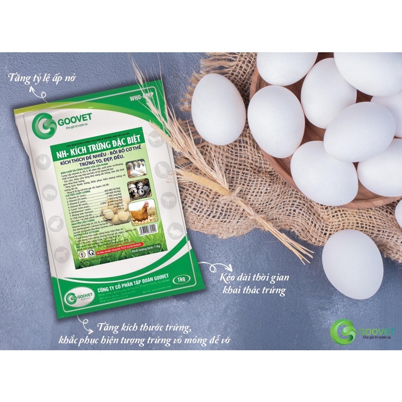1kg NH - Kích Trứng Đặc Biệt - đẻ nhiều, trứng to, đẹp, đều chuyên dùng cho gà, vịt, ngan, ngỗng, cút đẻ
