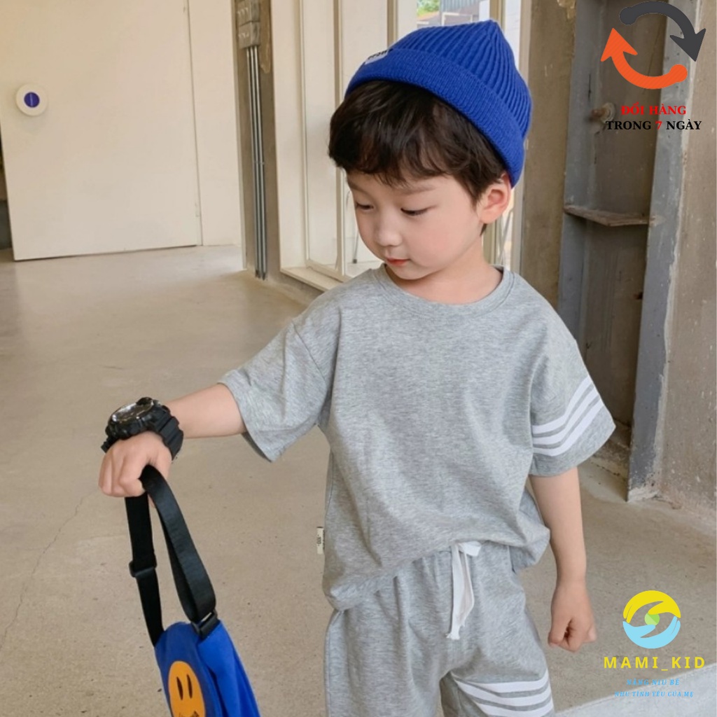 bộ cho bé trai mùa hè phong cách THỂ THAO, thun COTTON 100% cotton mềm, SIÊU CO GIÃN, mamikid