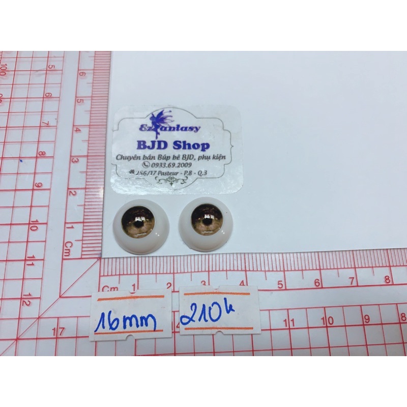 Mắt búp bê - BJD eyes 16mm nhựa