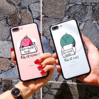 Ốp đôi đậu xanh - đậu đỏ iphone 7/7plus