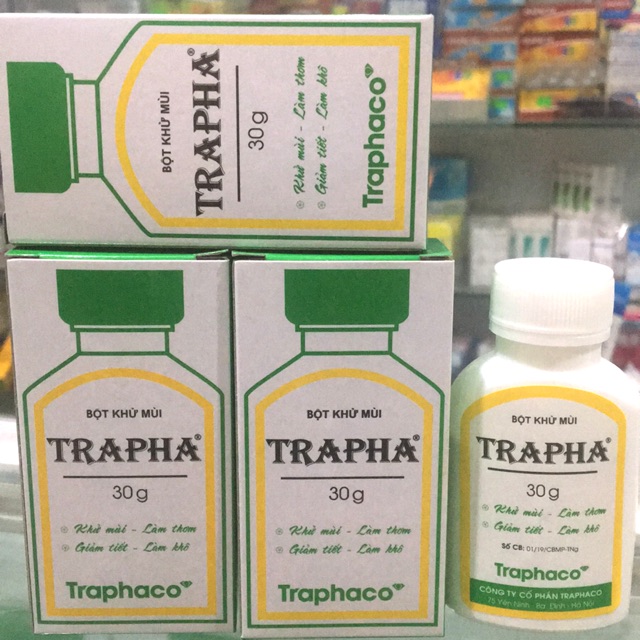 Bột khử mùi TRAPHA 30g