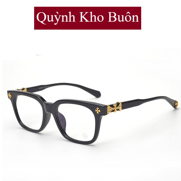 Gọng kính cận nam nữ Chrome Hearts Cao Cấp , thiết kế gọng vuông nhiều màu sắc thời trang Q2273