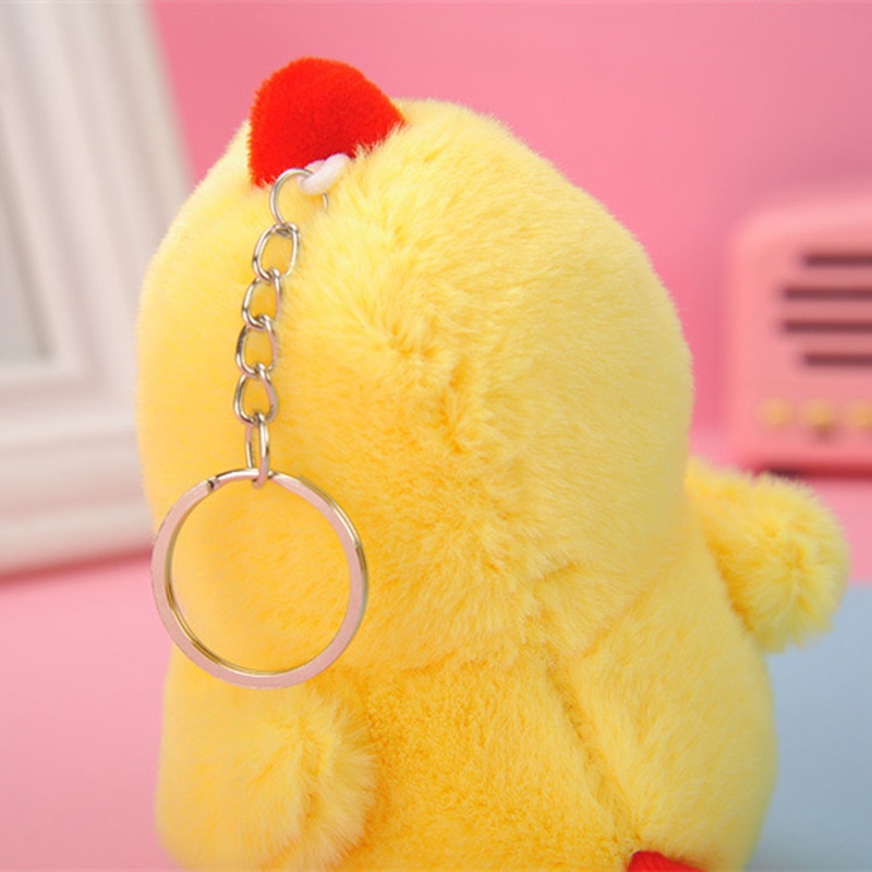 Đồ chơi nhồi bông Hình Gà Con Màu Vàng Dễ Thương 12Cm