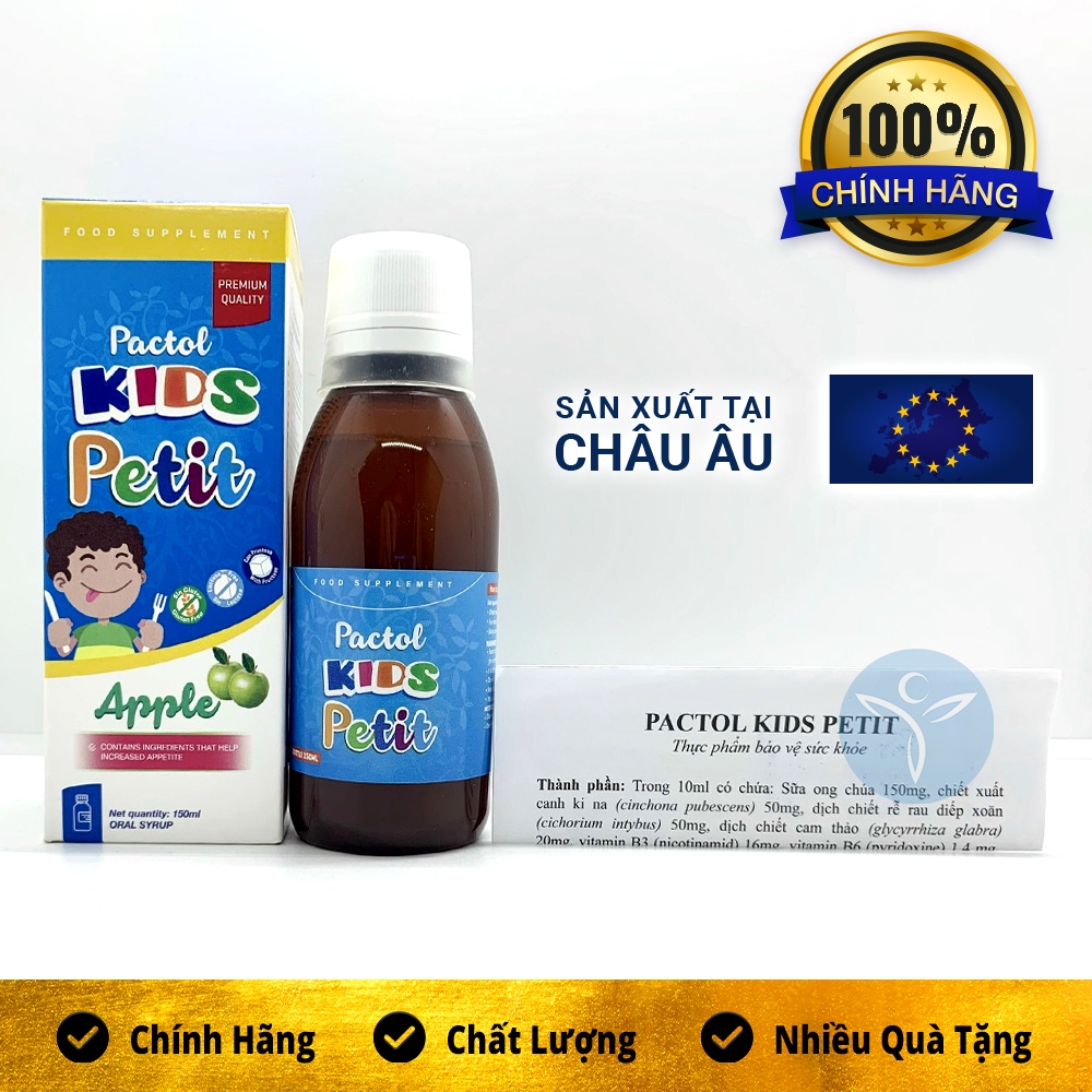 Pactol Kids Petit Giúp Bé Ăn Ngon, Tăng Sức Đề Kháng (150ml) - Nhập Khẩu Chính Hãng CHÂU ÂU