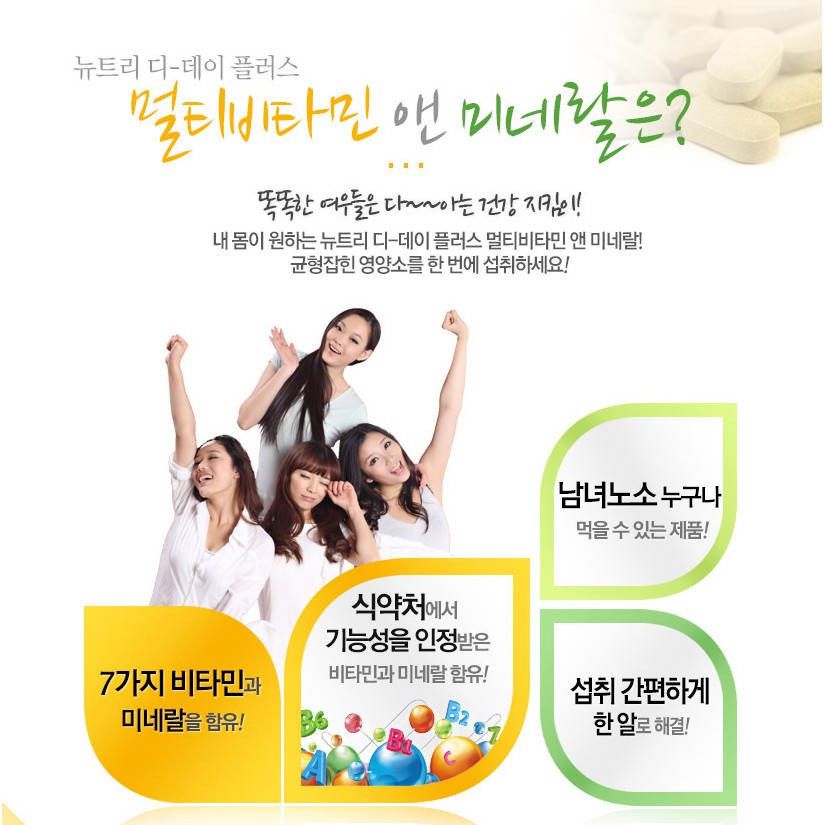 Viên Uống Vitamin Tổng Hợp Và Khoáng Chất Nutri D Day Cho Cả Gia Đình Bổ sung Vitamin Cơ Thể Đẹp Da Tăng Kháng Cho TrNhỏ | Thế Giới Skin Care