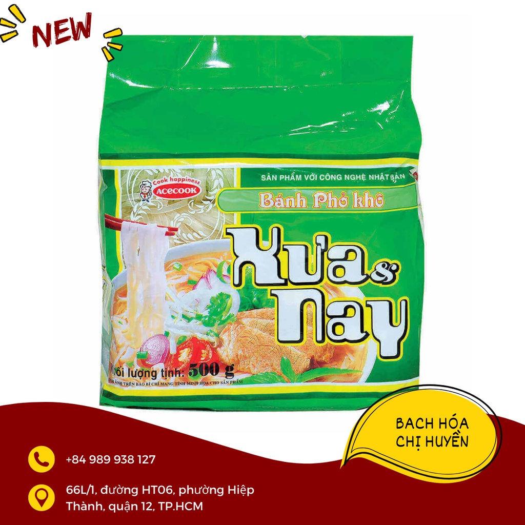 Phở khô xưa và nay Acecook 500g