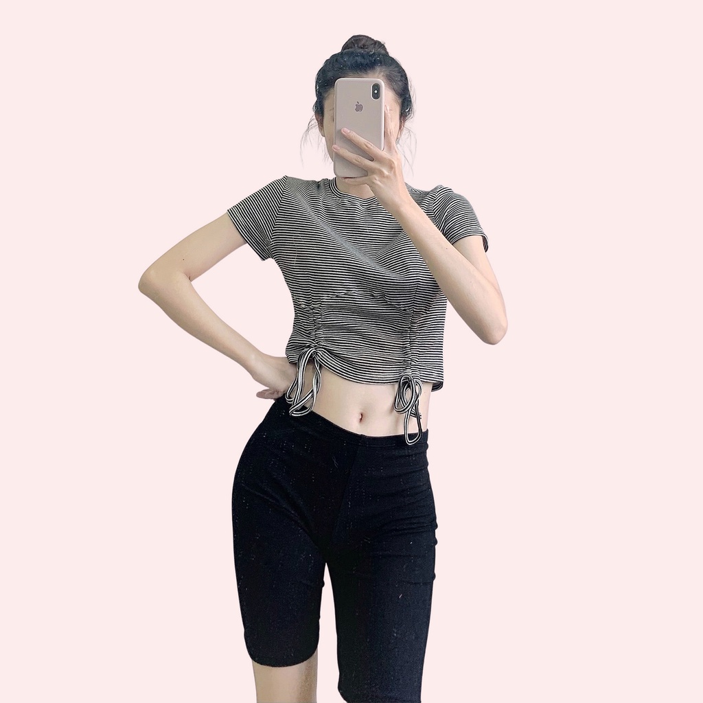Áo Thun Gân Rút Dây LEO's clothing ATR11