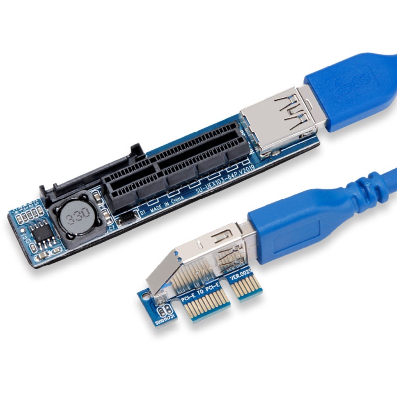 Card Chuyển Đổi PCI-E 1x Sang PCI-E 1x Kèm Cáp Usb 3.0