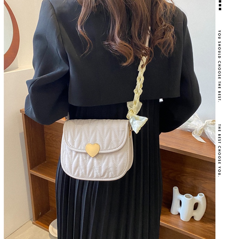 Túi Đeo Chéo Một Bên Vai Hình Vuông Nhỏ Màu Trơn Thêu Họa Tiết Phong Cách Mới NB00110 2022