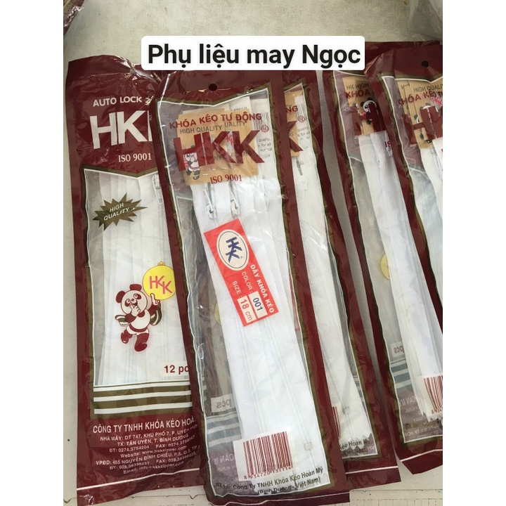 Dây kéo quần HKK nhiều màu