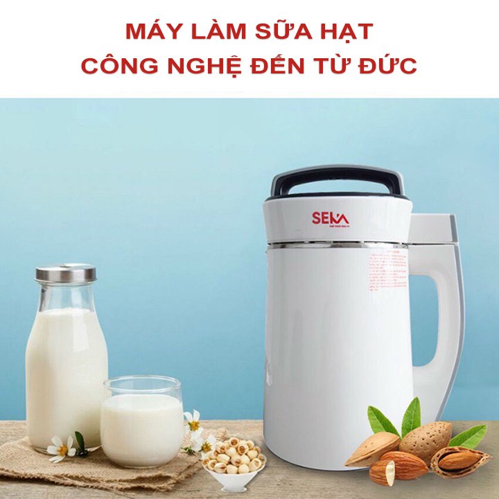 Máy Làm Sữa Hạt Seka. Công Nghệ Đức. Combo quà tặng (Tặng kèm 2 Thảm Chân. Hình ảnh mẫu Thảm xem ở trên bài)
