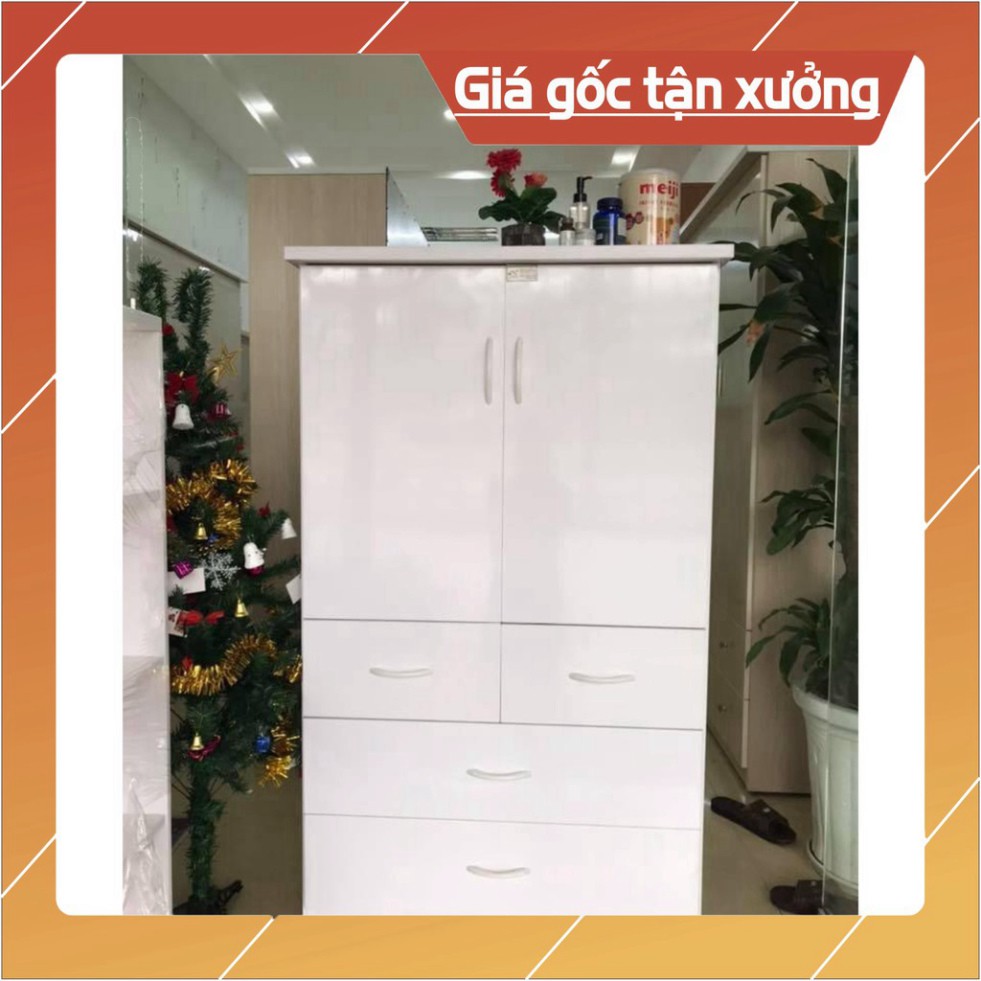 [Chỉ ship HN] Tủ quần áo trẻ em nhựa Đài Loan Cao Cấp cho bé kích thước 1m25*85cm Freeship