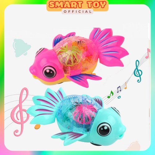 Đồ chơi cá chép chạy pin phát nhạc, sáng đèn cho bé