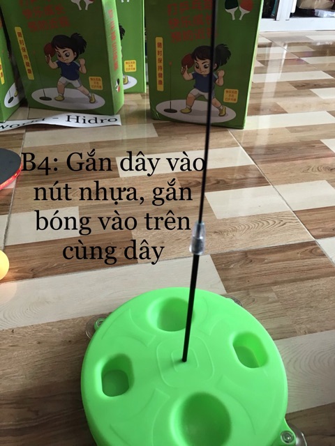 Set bóng bàn cố định luyện phản xạ cho bé. Đồ chơi bóng bàn phản xạ