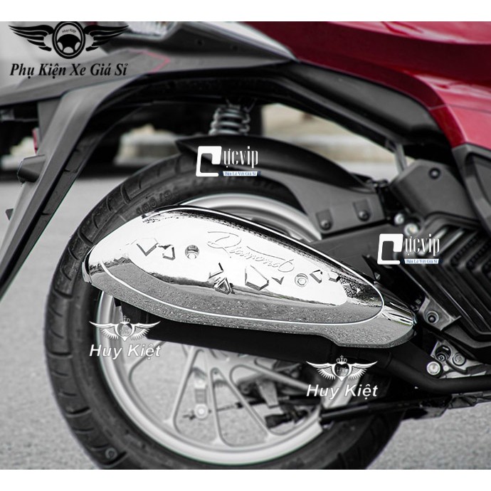 Ốp Pô SH Mode 2020 Xi Inox, Mạ Crom MS3246