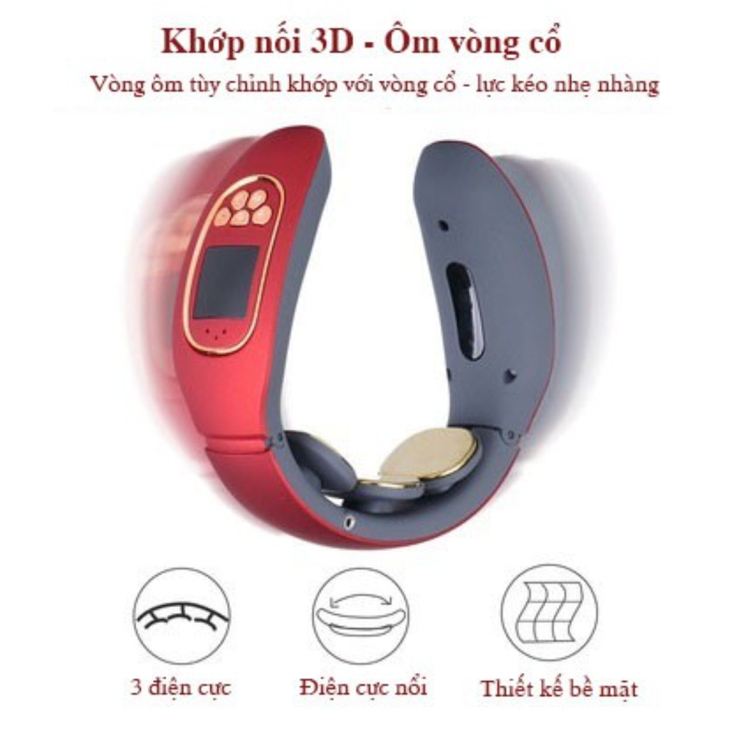 Máy massage vai cổ Dr.Meridians xung điện kèm sưởi ấm (có remote) - Home and Garden