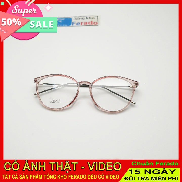 Gọng kính nhựa mắt tròn