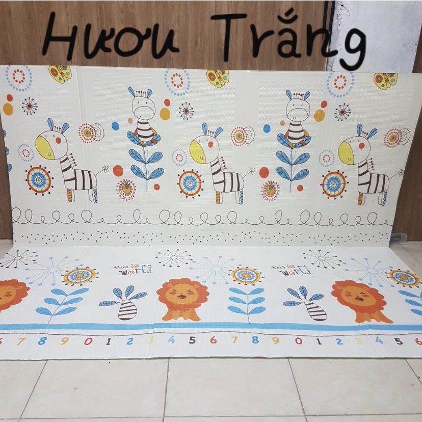 Thảm Xốp Gấp Gọn, Chiếu Xốp XPE 1m8 x 2m Cao Cấp Cho Bé - Hàng Loại 1 Chất Lượng Tuyệt Vời