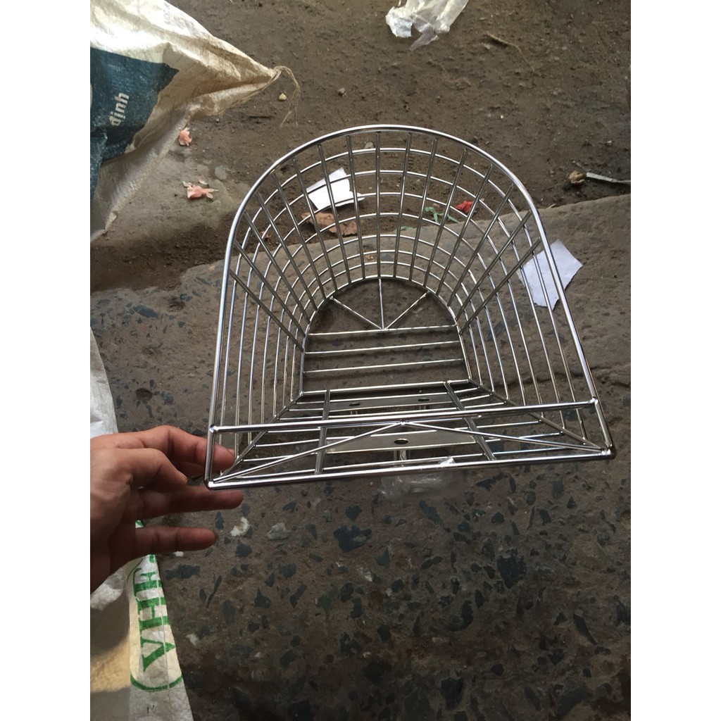 Rỗ trước Inox lưới cho xe Dream/ Wave