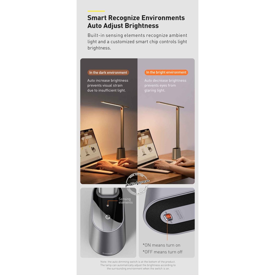 Đèn để bàn thông minh Baseus Smart Eye Series Charging Folding Reading Desk Lamp