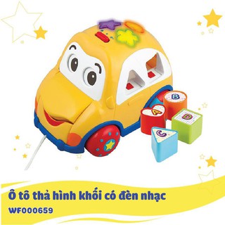[BAO GIÁ SHOPEE] Ô tô thả hình khối có đèn nhạc Winfun 0659 chính hãng