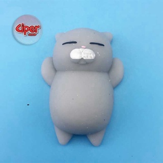 Squishy Mochi Mèo xám
