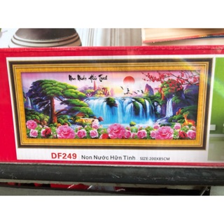 Tranh đính đá non nước hữu tình DF249 (Chưa đính)