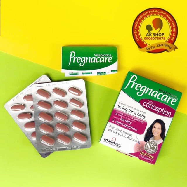 Tăng thụ thai Pregnacare before conception (for her) hàng UK