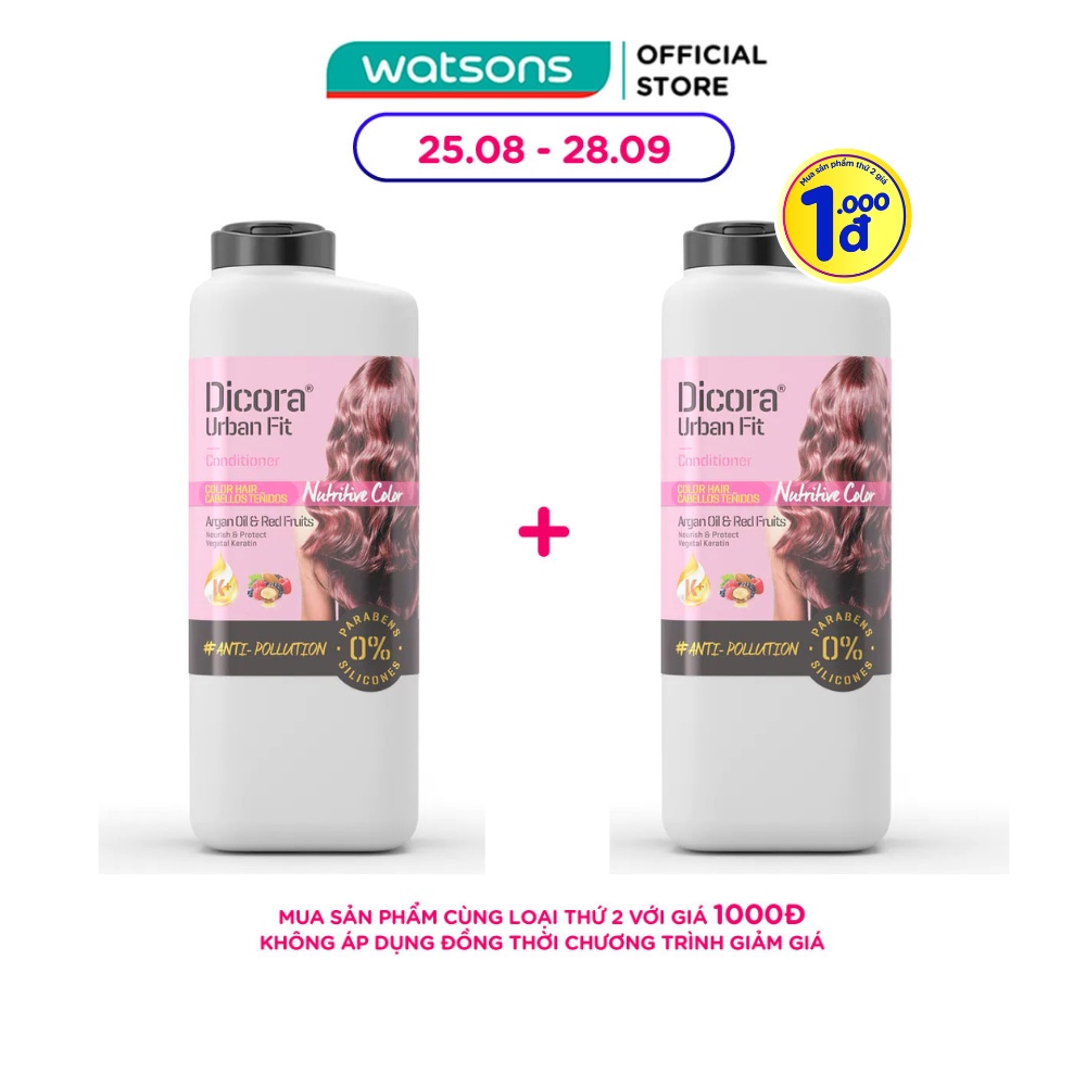 Dầu Xả Dicora Urban Fit Cabellos Tenidos Dành Cho Tóc Nhuộm Chiết Xuất Tinh Dầu Argan 400ml