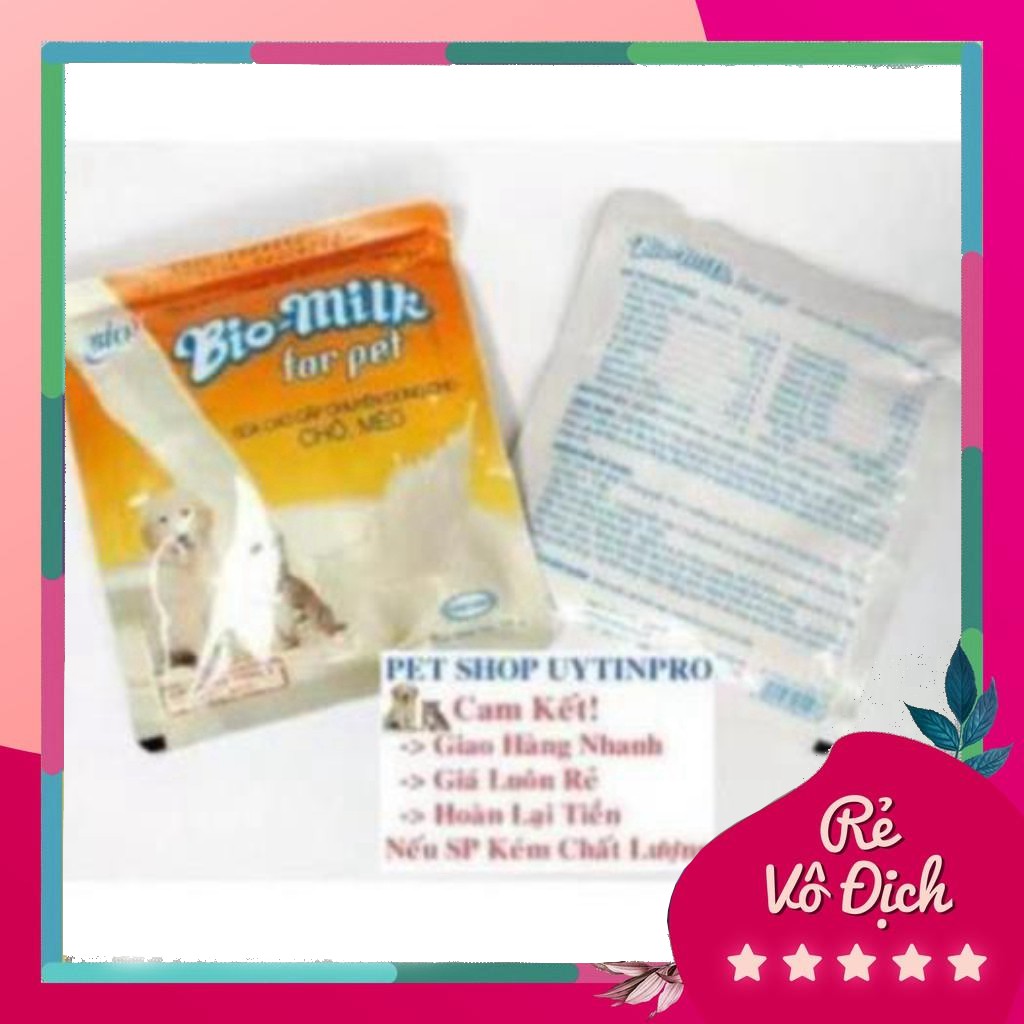 SỮA CHO PET THÚ CƯNG CHÓ MÈO BIO MILK GÓI 100G Hạn Sử Dụng Đến Tháng 04/2022 [DHTN]