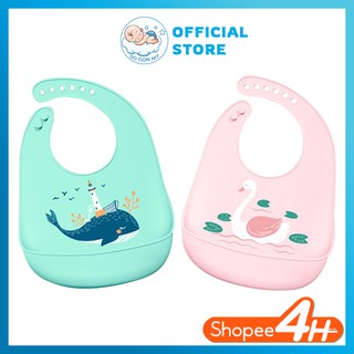 [HÀNG CHÍNH HÃNG GIÁ SIÊU RẺ]Yếm Ăn Dặm - Yếm Máng Sillicon Cao Cấp Hanbei