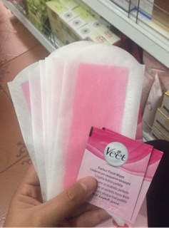 Hộp 12 miếng dán tẩy lông Veet