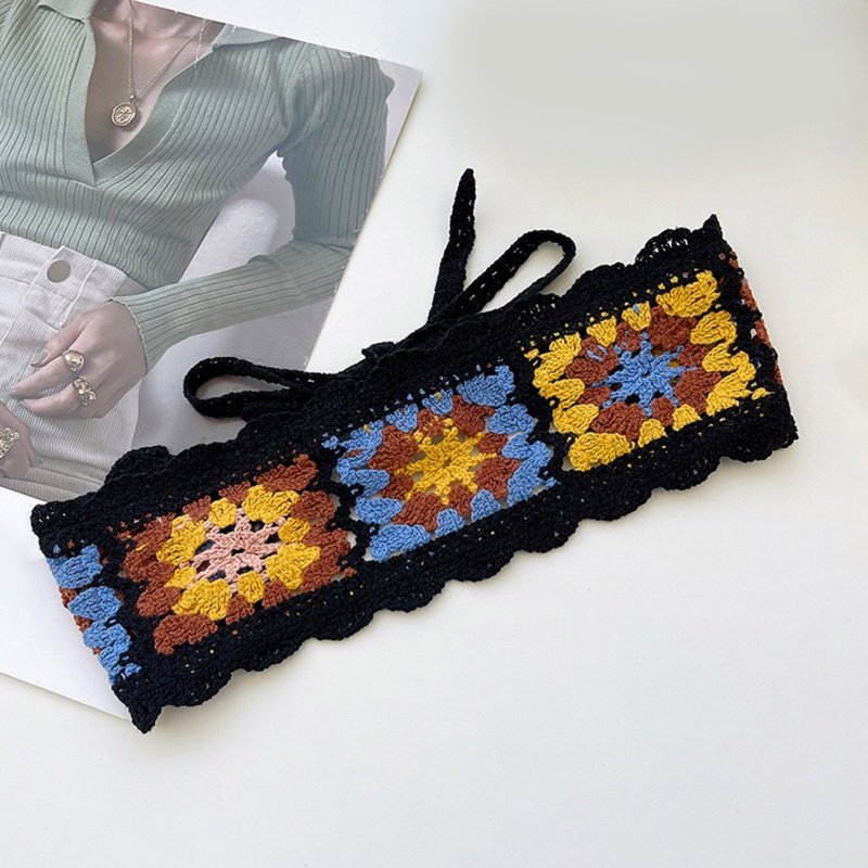 Băng Đô Cài Tóc Dệt Kim In Họa Tiết Hoa Chống Nắng Thời Trang Mùa Hè Cho Nữ