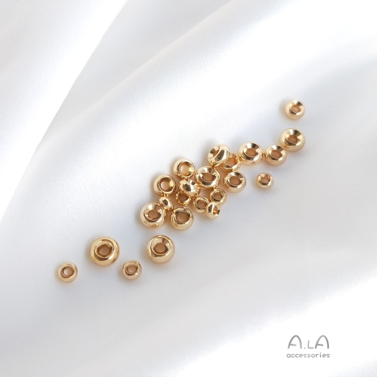 Set 10 Hạt Xâu Chuỗi Vàng 14k Nhiều Màu Sắc Tự Làm Trang Sức Tiện Dụng