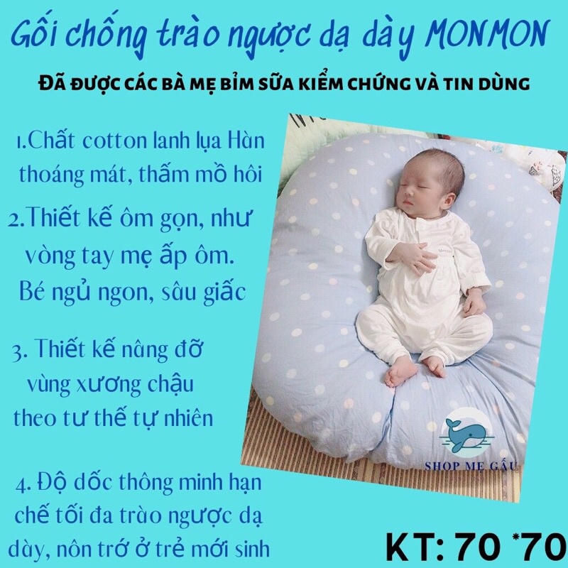 ❤️❤️GỐI CHỐNG TRÀO NGƯỢC MON MON (HÀNG CHÍNH HÃNG)❤️❤️