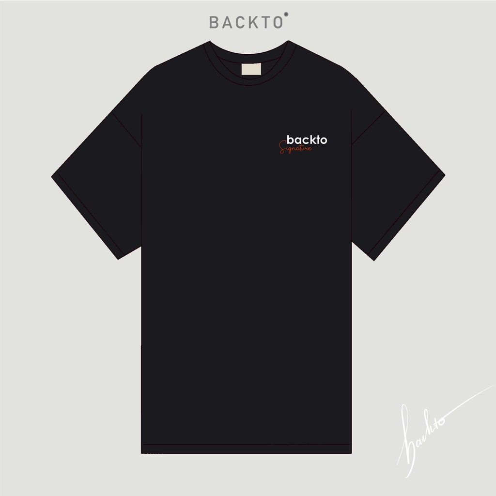 Áo thun BACKTO SIGNATURE - Black