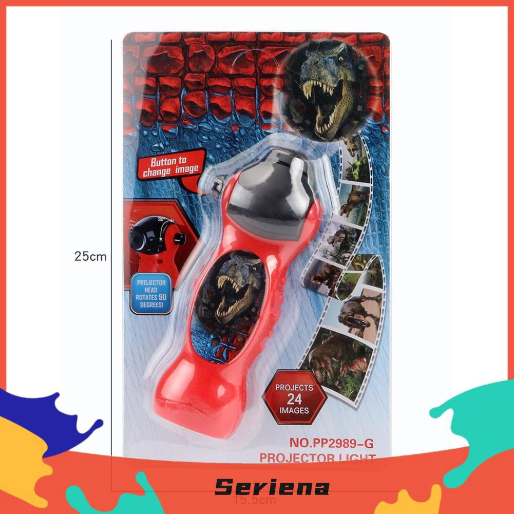 Seriena Kids Cartoon ​Dinosaur Projector Flashlight Baby Sleep LED Project Lamp Đồ chơi