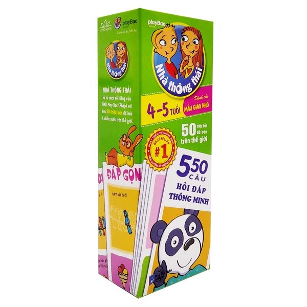 Sách Nhà Thông Thái - 550 Câu Hỏi Đáp Thông Minh (4-5 Tuổi)