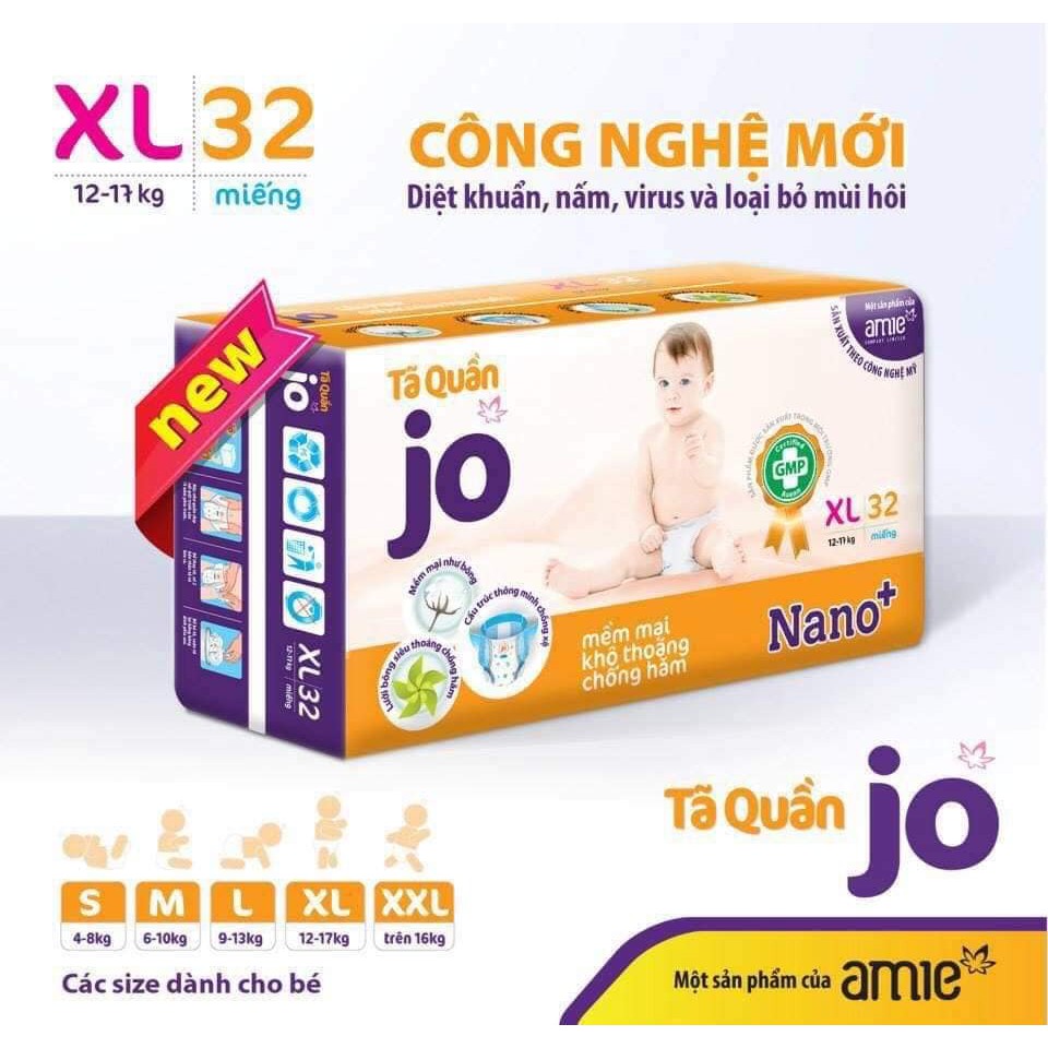 Tả Quần JO Gói Siêu Đại M72, L64, XL56, XXL48