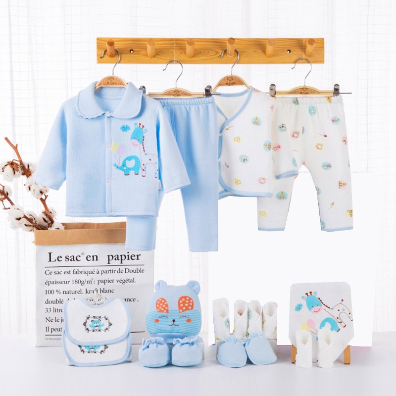 Bộ 18 Món Đồ Thời Trang Màu Hồng / Vàng / Xanh Dương Dùng Làm Quà Tặng Cho Bé Gái