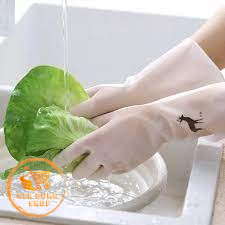 Găng Tay Cao Su Hình Hươu Hạc Siêu Dai