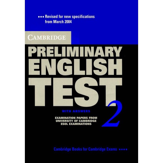 Cambridge Preliminary English Test (PET) - 8c