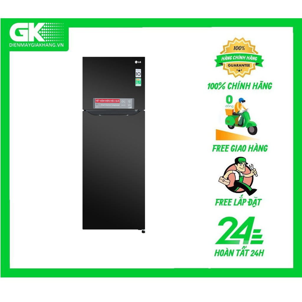 [Mã ELMS5TR giảm 5% đơn 5TR] M315BL - Tủ lạnh LG Inverter 315 lít GN-M315BL