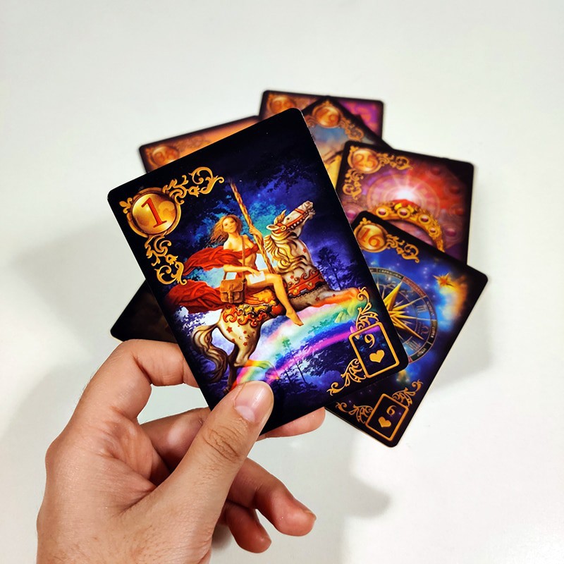 Combo Bộ Bài Bói Tarot Gilded Reverie Lenormand – Expanded Edition Cards M3 và Khăn Trải Bàn Tarot