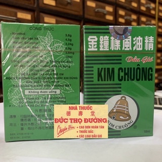Dầu Gió Kim Chuông - 1 lố 12 chai 18 ml
