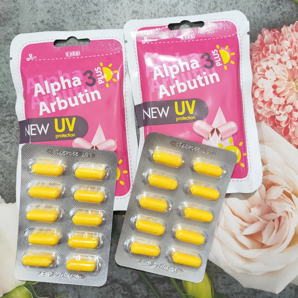 Viên Kích Trắng Alpha Arbutin 3 Plus Ngày - Đêm