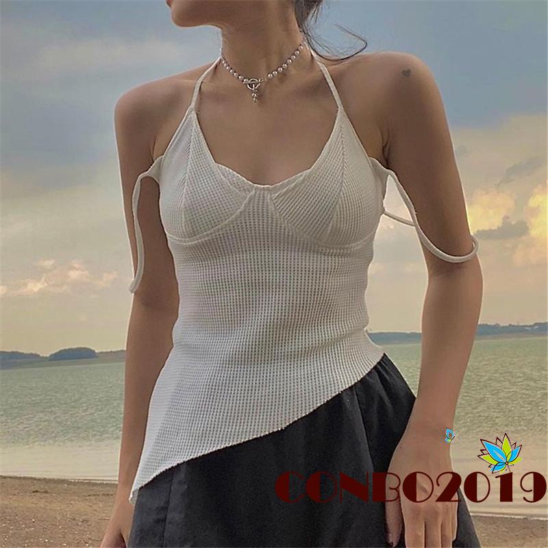 Áo không tay thoáng khí màu sắc đơn giản cho nữ