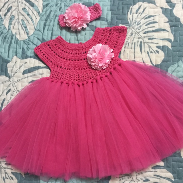 Set váy len tutu hoa xù (nhiều màu theo yc)