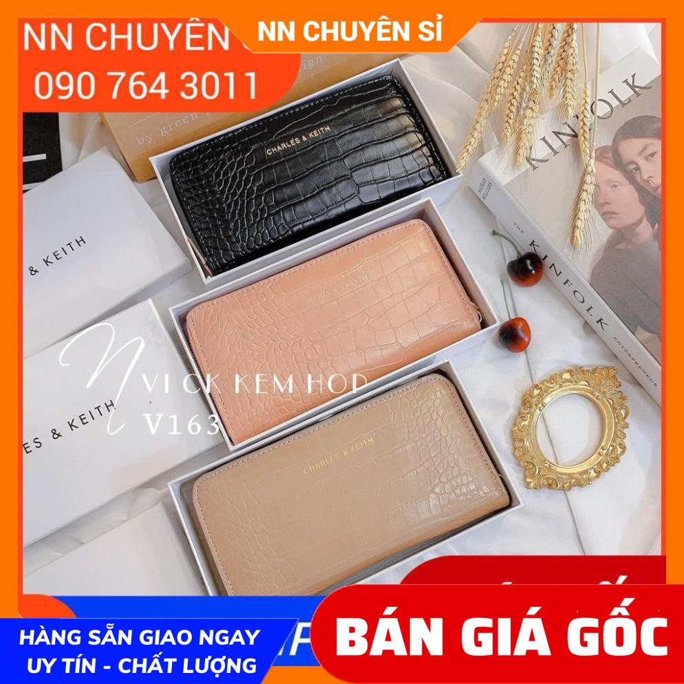 VÍ C&amp;K KÈM HỘP SANG TRỌNG V163 ⚡100% ẢNH THẬT⚡